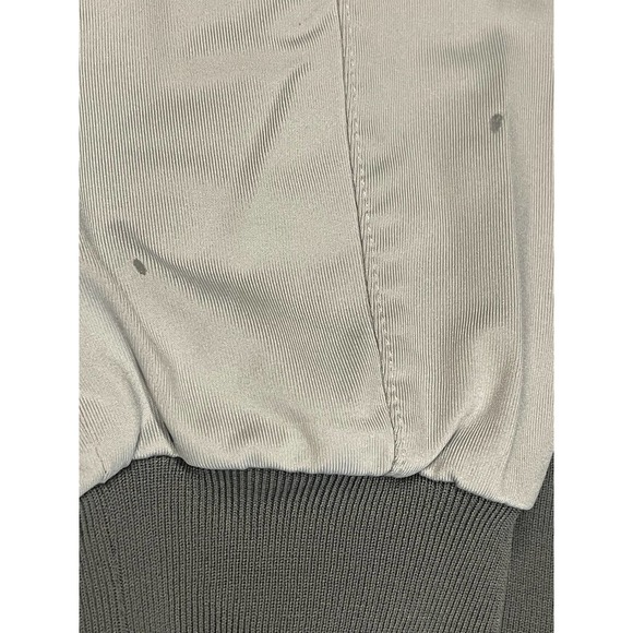 Travis Mathew Mens L Full Zip Golf Jacket Mock Neck Pockets Stretch Gray Striped - Picture 12 of 15